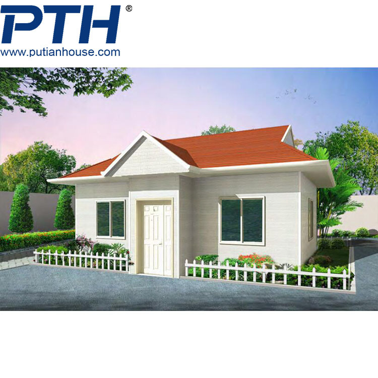 China Suppliers Low Cost Luxury Home Sandwich Panel Prefab House Villa with Garage