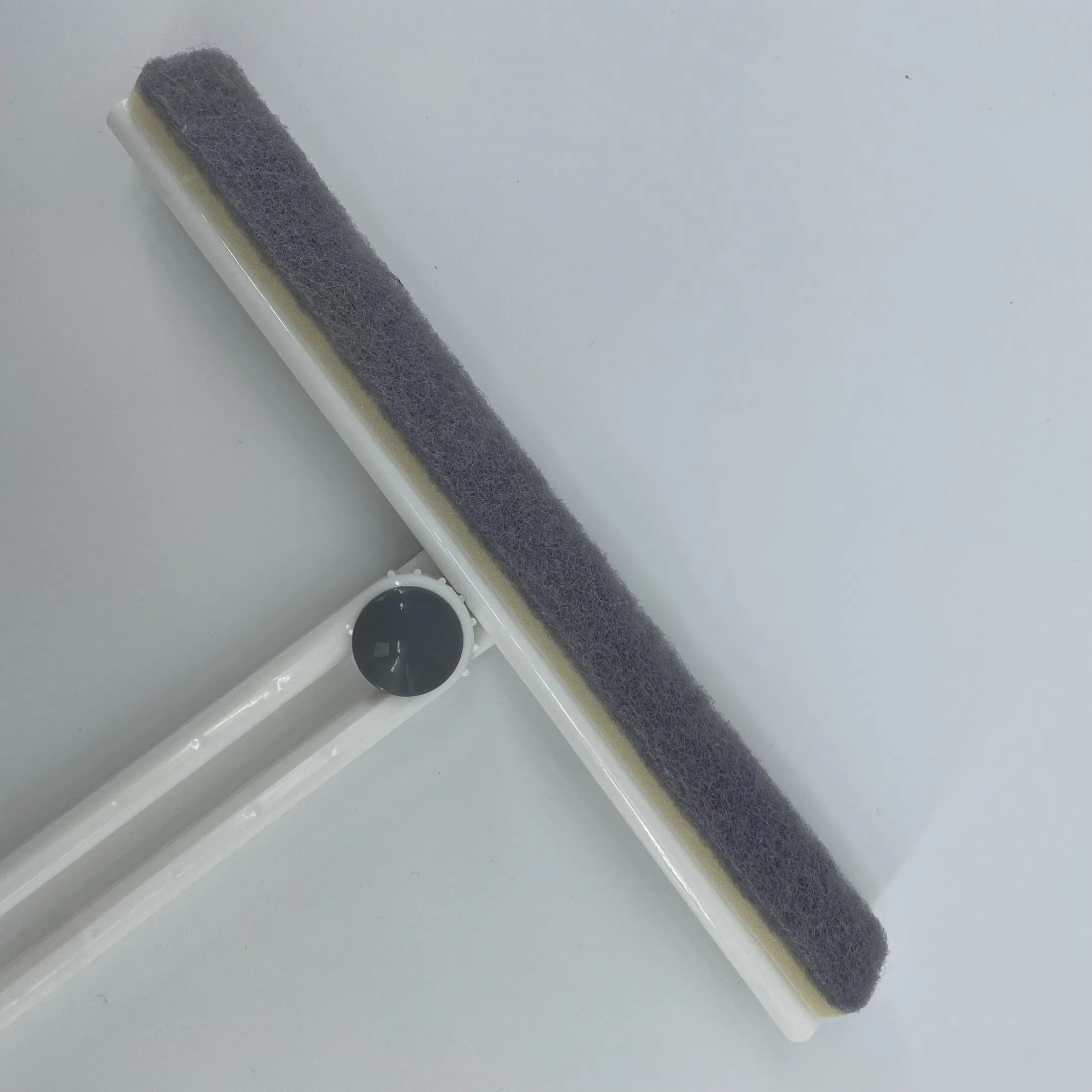 Collapsible Double-Sided Use Soft Scraper Window Cleaner with Plastic Handle Home Bathroom Shower