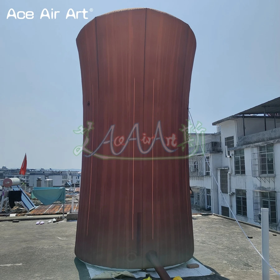 Outdoor 5mh Inflatable Tiki Statue Stump Inflatable Stump Model Plant for Advertising Decoration