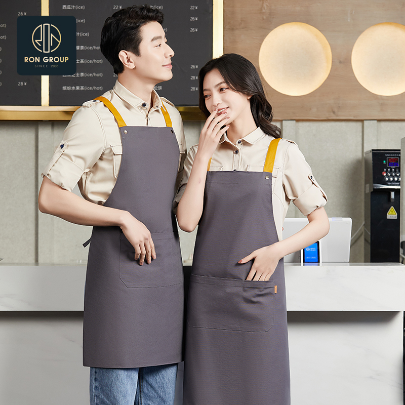 Stylish Restaurant Cooking Apron for Professional Chefs and Home Cooks