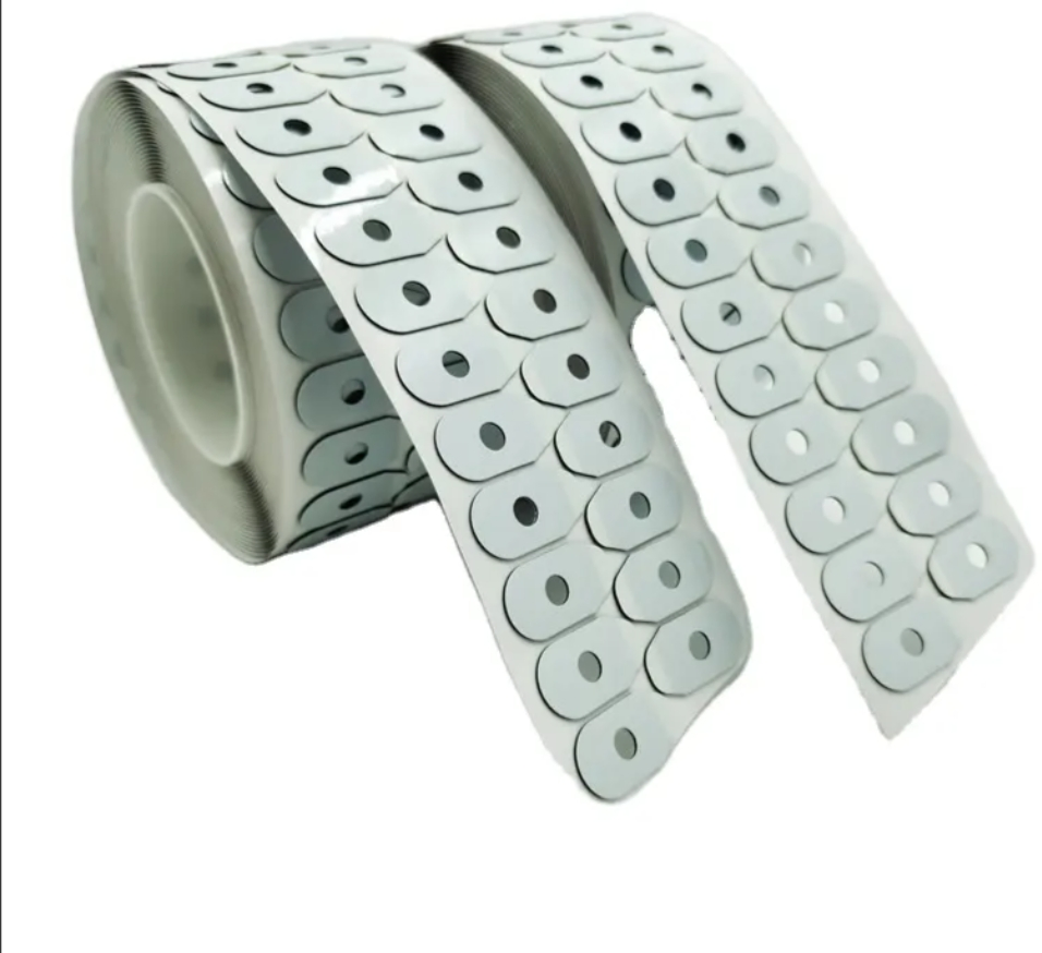 Glasses Processing Oval Self-Adhesive Non-Slip Lens Blocking Pads Optical Edging Machine Pad 1000 Pieces Per Roll