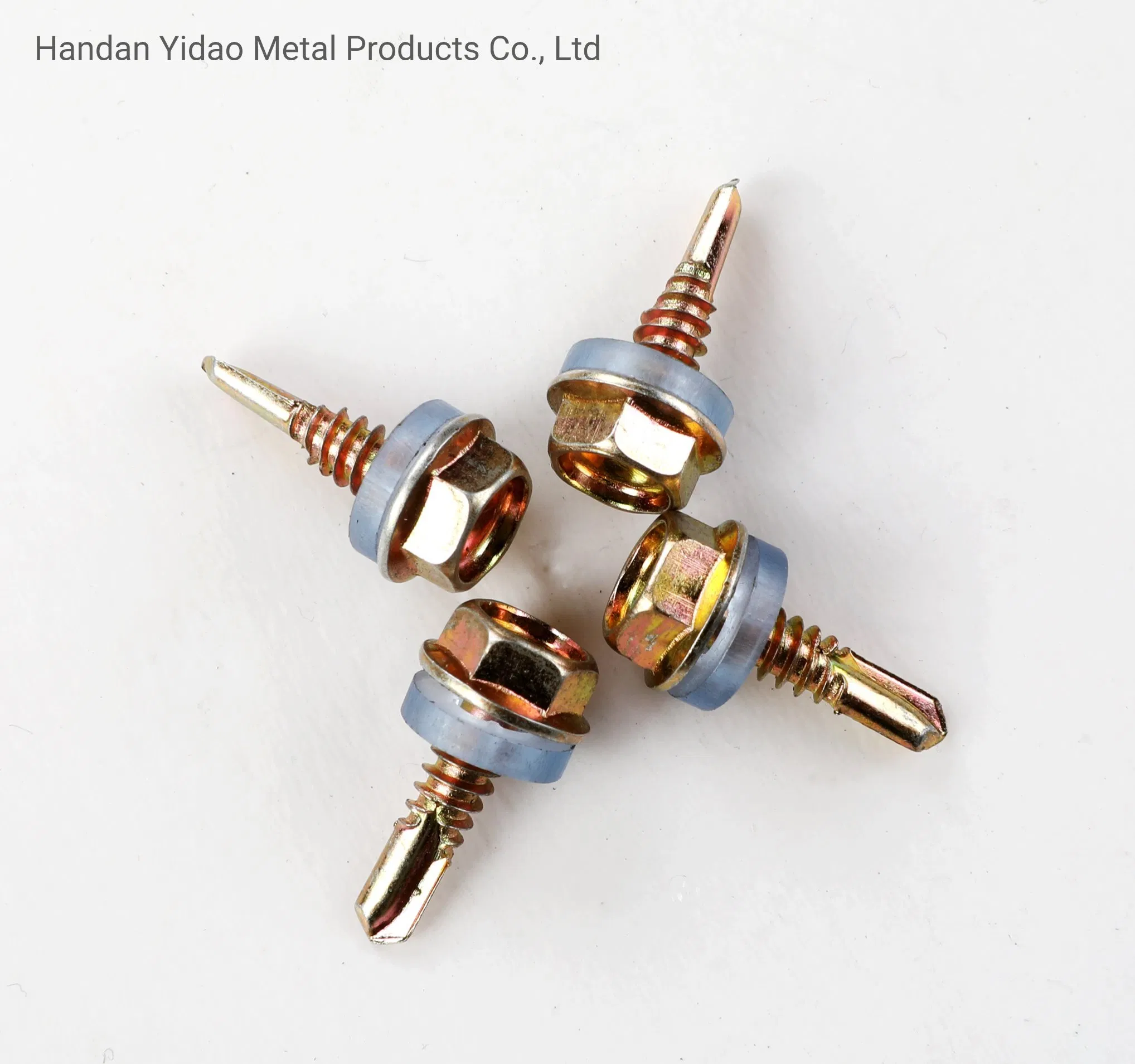 Yellow Plated Self Drilling Screw for Metal