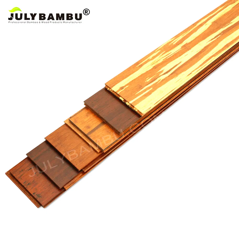 Паркетная доска из бамбука Uniclic, карбонизированная