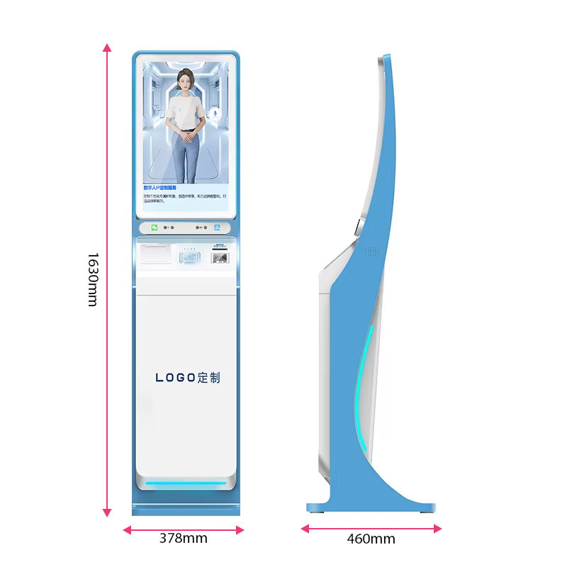 21.5 Inch Ordering Self-Service for Restaurant Barcode Bill Payment Kiosk Self- Service Curved Kiosks