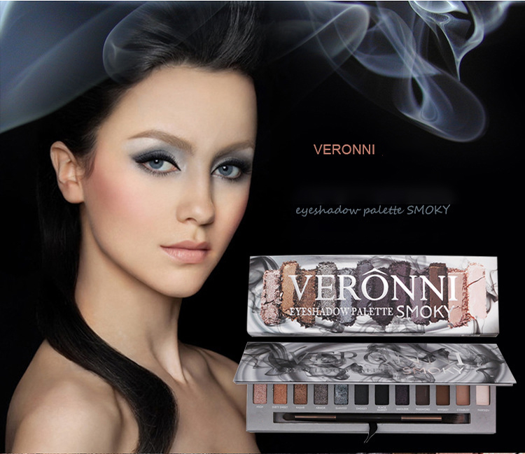 Wnm 215 Hot Sale 12 Color Smoky Eyeshadow Palette