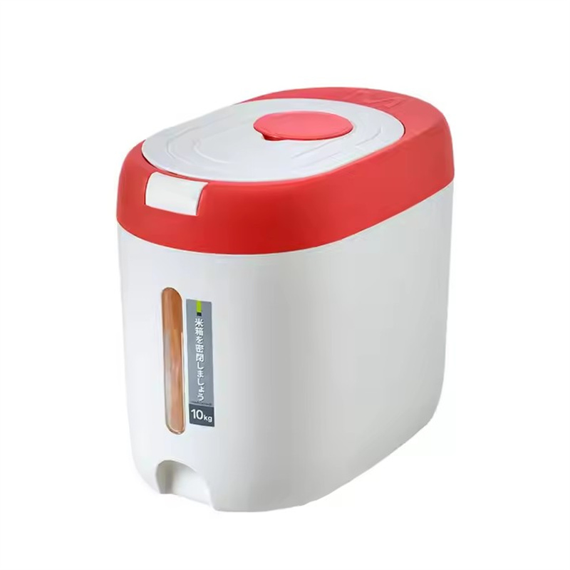 Fashion Press Rice Bucket Plastic Grain Storage Bucket Food Storage Box