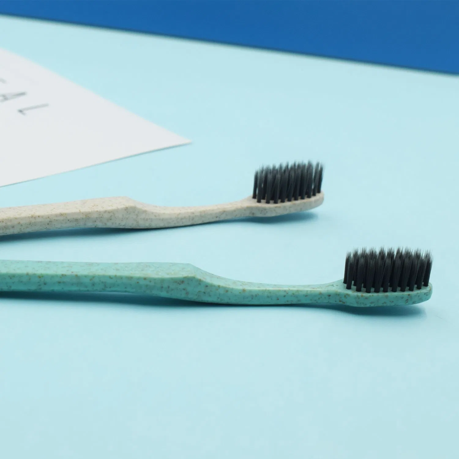 New Design Cheap Hotel Disposable Wheat Straw Toothbrush