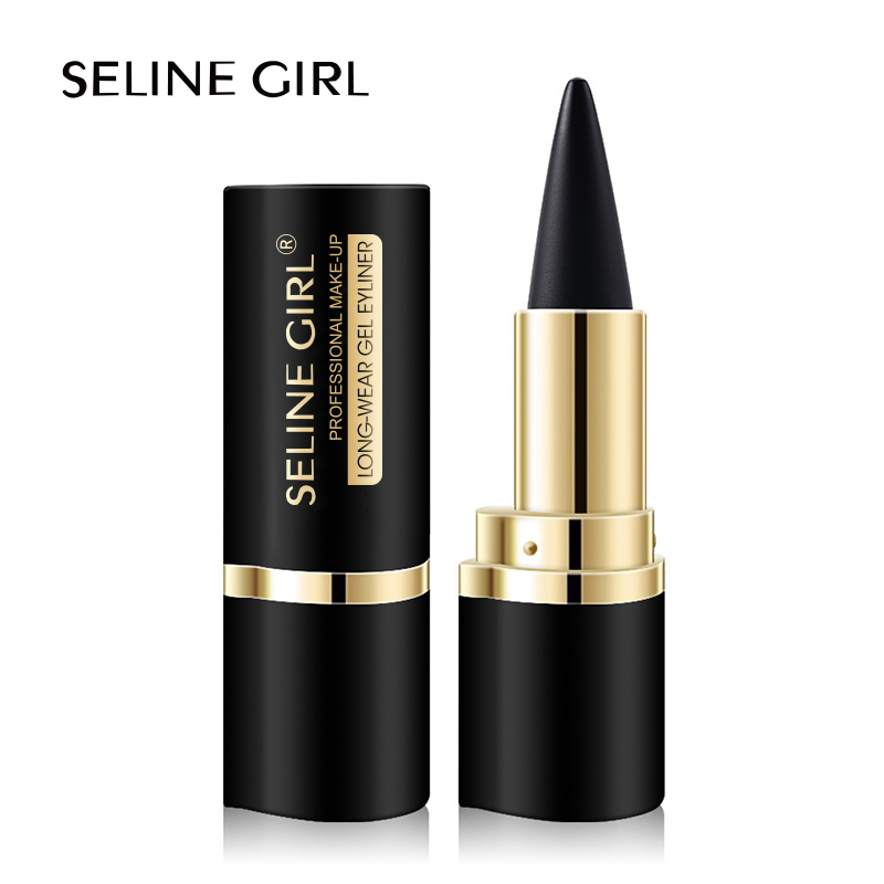 Seline Girl 2.2g Quick-Drying Matt Single Head Black Solid Eyeliner Pen