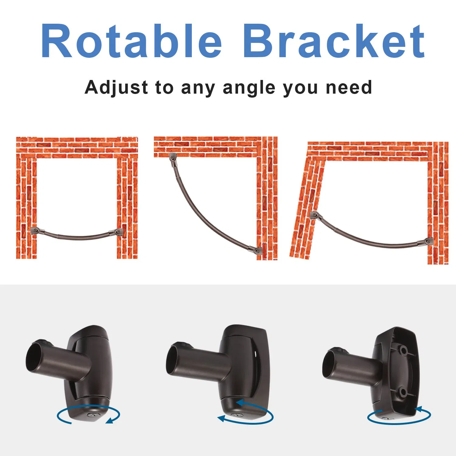 Душевая штанга Aquacubic Oil Rubbed Bronze 48-72 дюйма