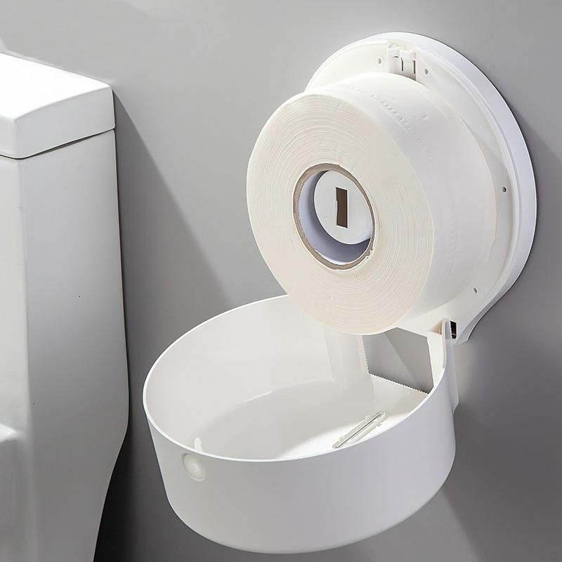 Project Customization White Modern Toilet Accessories Wall Mount Plastic Toilet Tissue Box