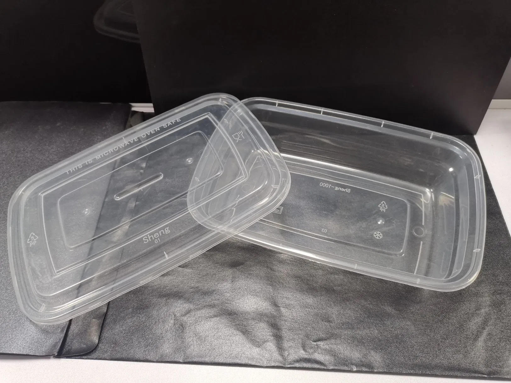 Microwave Safe Takeaway Plastic Meal Prep Food Container with Lid