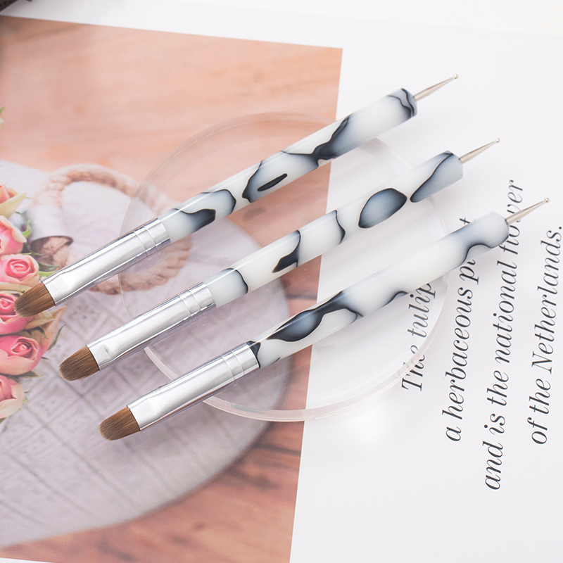 Guyo marble Kolinsky Acrylic Nail Brush for Manicure