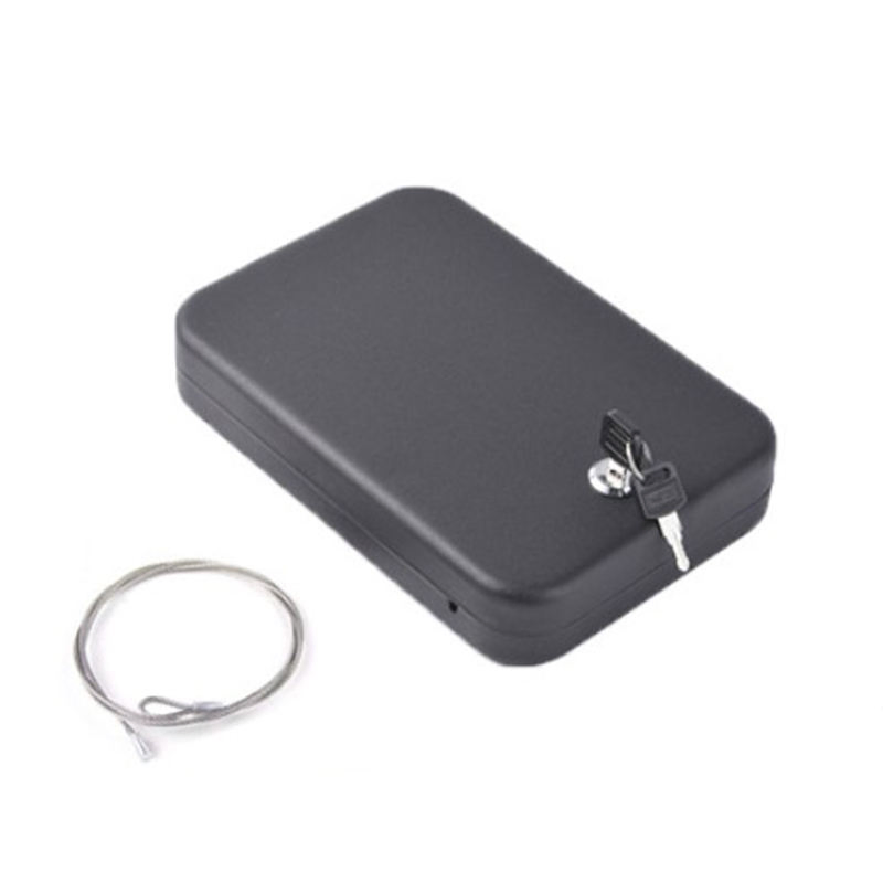Portable Security Steel Safe Case Lockbox Fingerpint Gun Safe Box Lock