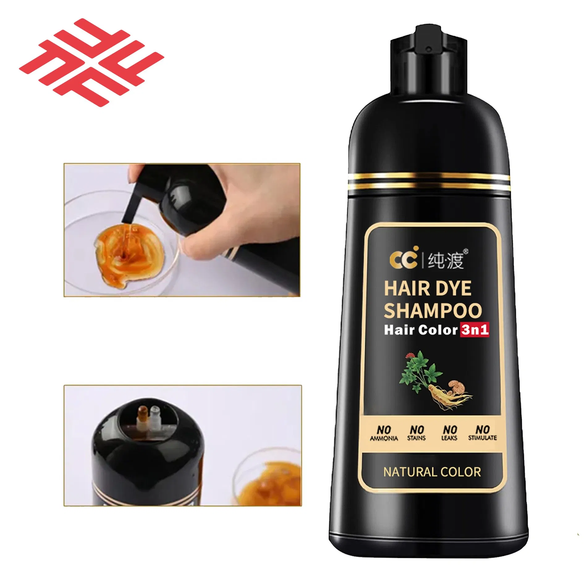Support Customization Wholesale Permanent Hair Dye Shampoo Cover Grey Hair