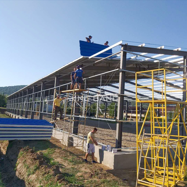 Customizable New Style Metal Steel Structure Prefabricated Warehouse with H Section Part
