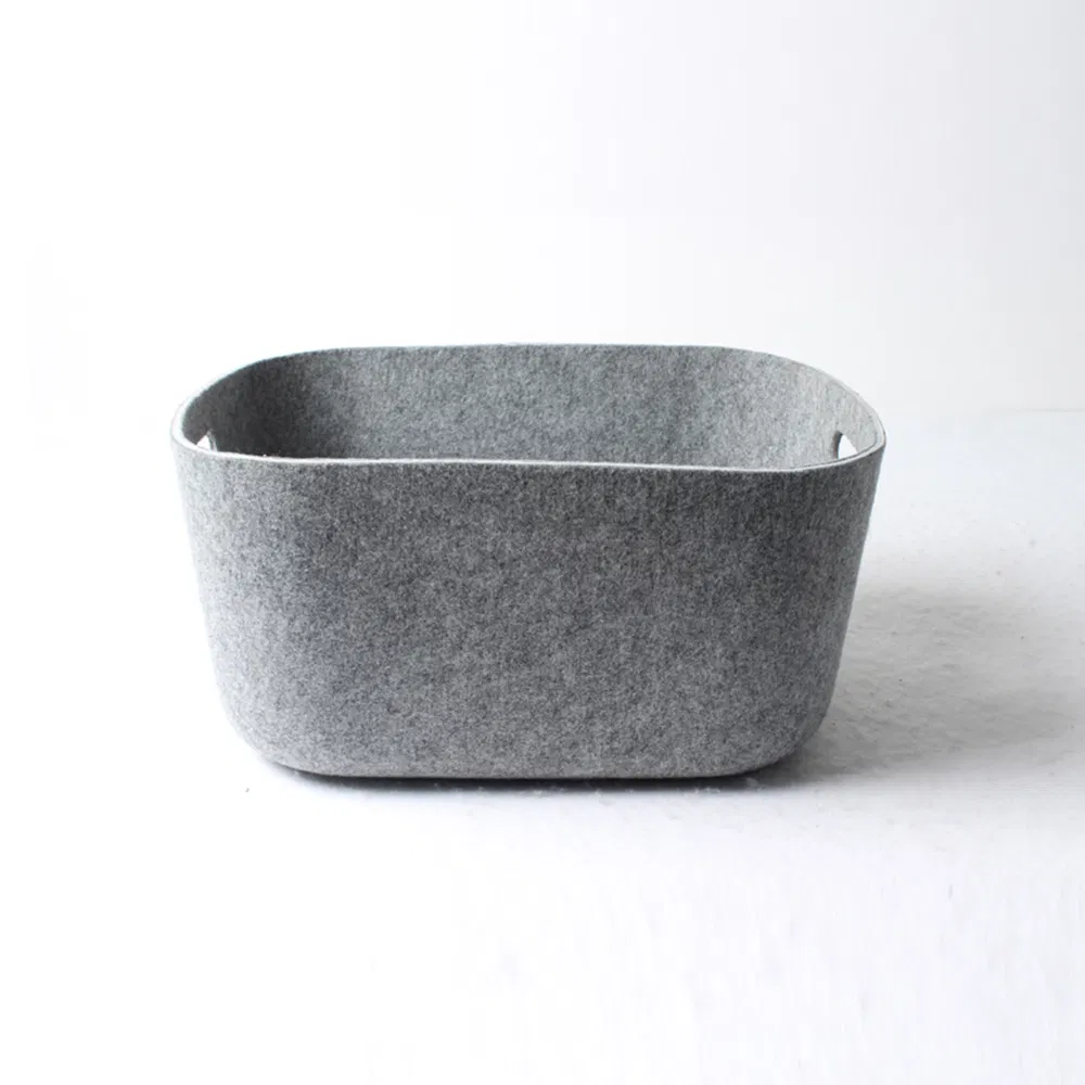 Eco Friendly Laundry Basket Felt Storage Basket Shopping Basket Storage Box Diaper Bag Molding Storage Container Custom Color Slim Laundry Hamper Bucket