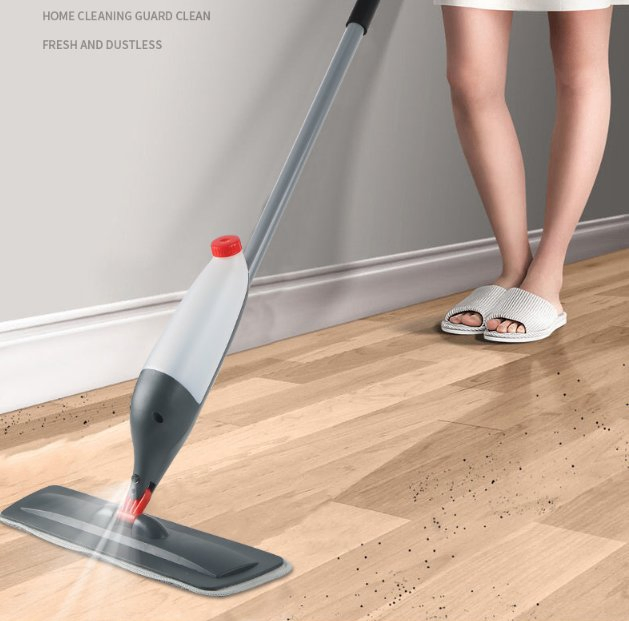 Large Capacity Flat Spray Mop, Water Spray Mop with 3 Clothes