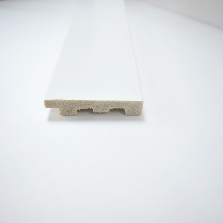 6cm Width White Baseboards Eco Friendly Skirting