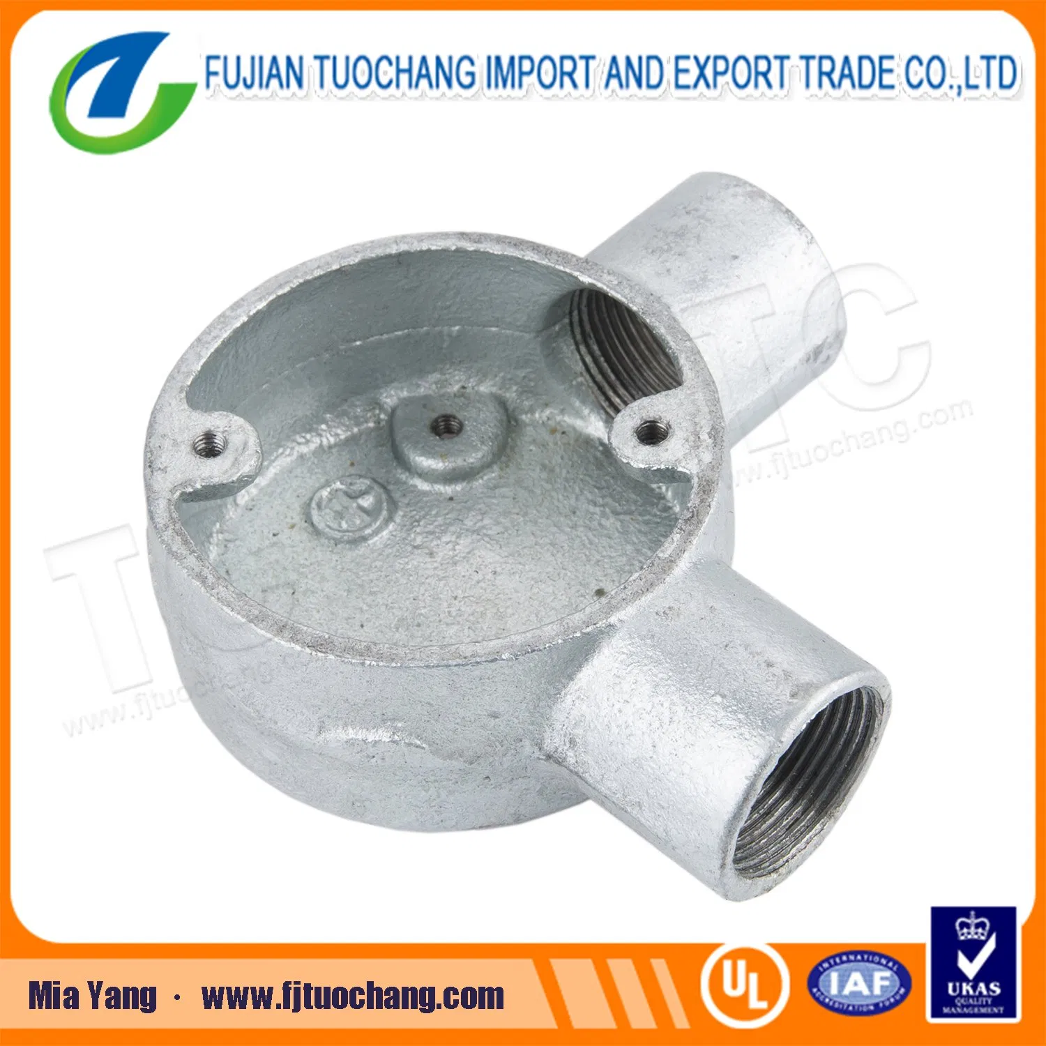 BS4568 Two Way Die-Casting Metal Juction Box