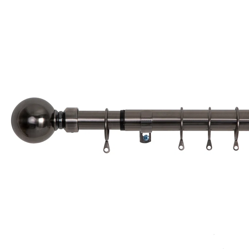 Online Sale Ceiling Mount Adjustable Curtain Rod and Finials Telescopic Rods