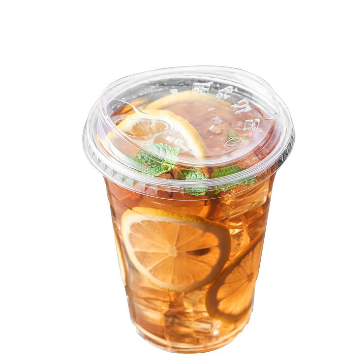 12 Oz Pet PLA Factory Custom Plastic Cups Crystal Clear Plastic Cups with Strawless SIP Lids