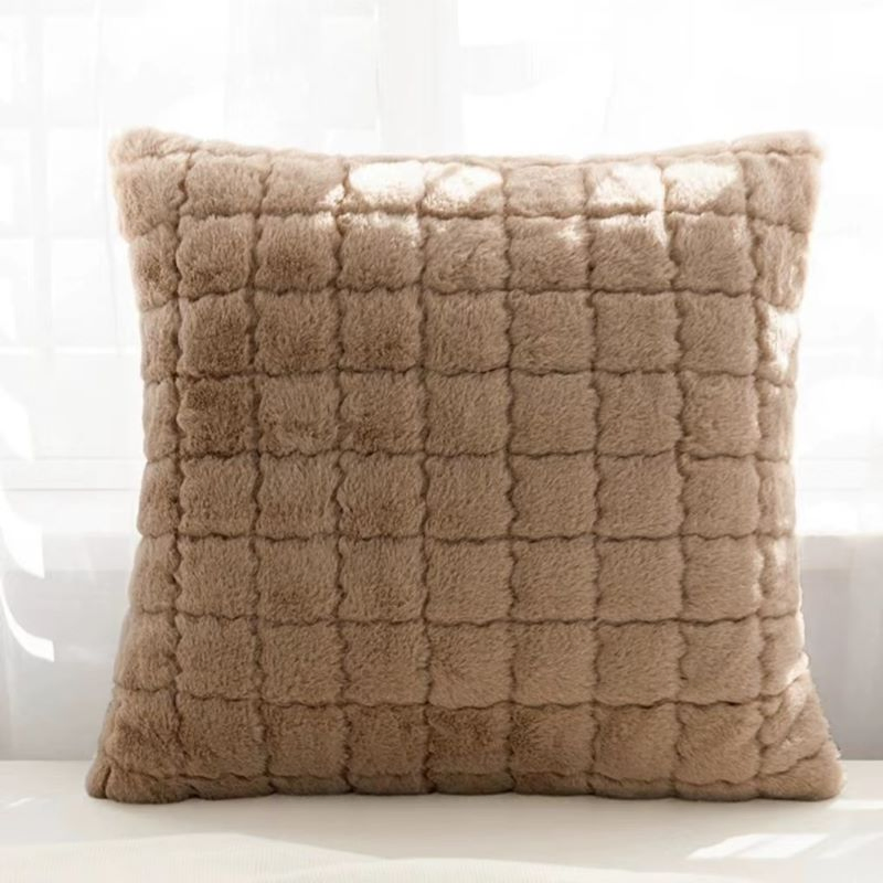 Faux Rabbit Fur Cushion of Pillow Gift Sofa Cover Body Pillowcase Hometextile