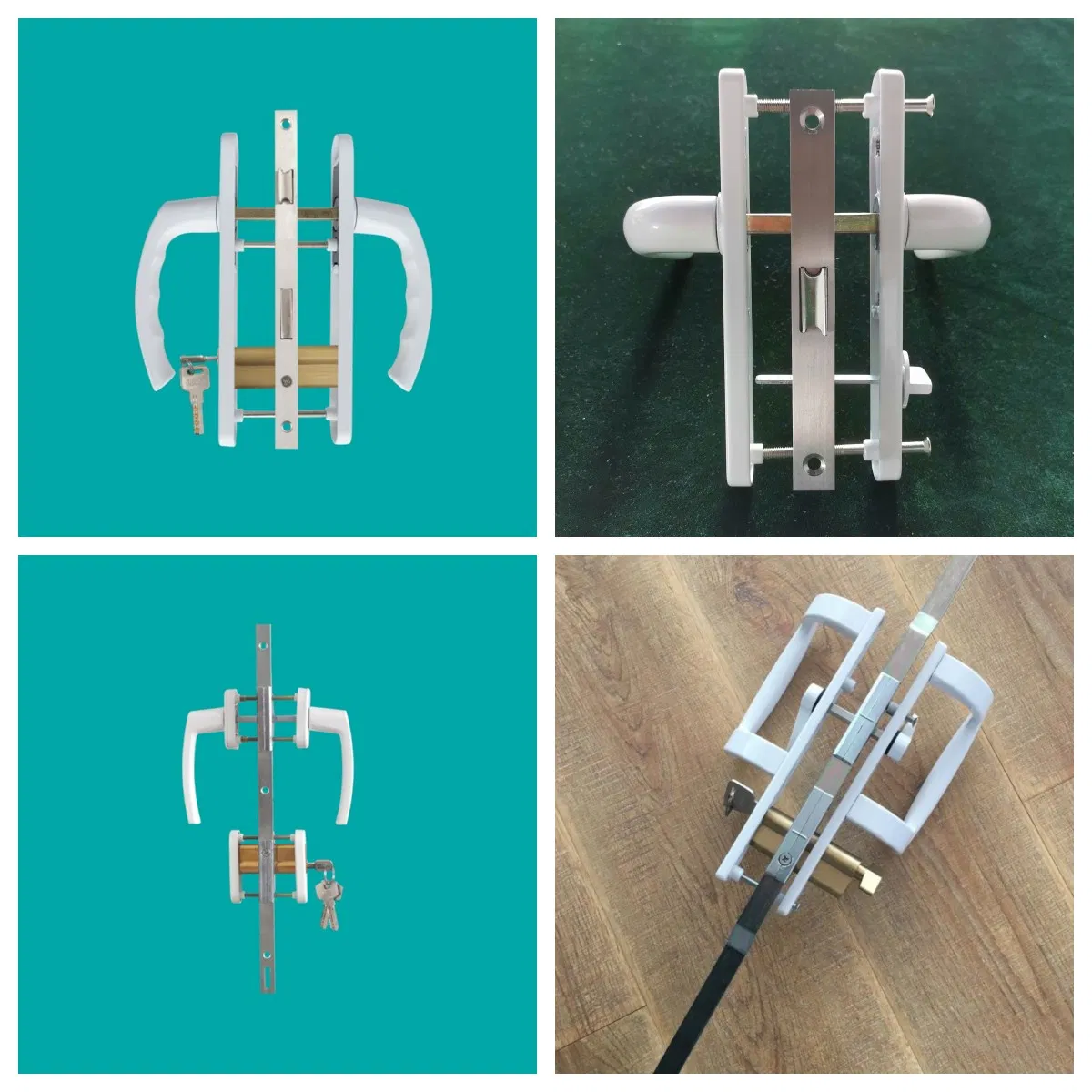 Nisen HD18 UPVC Window Door Twin Handle Lock with Cylinder Aluminum Material High Quality Made in China