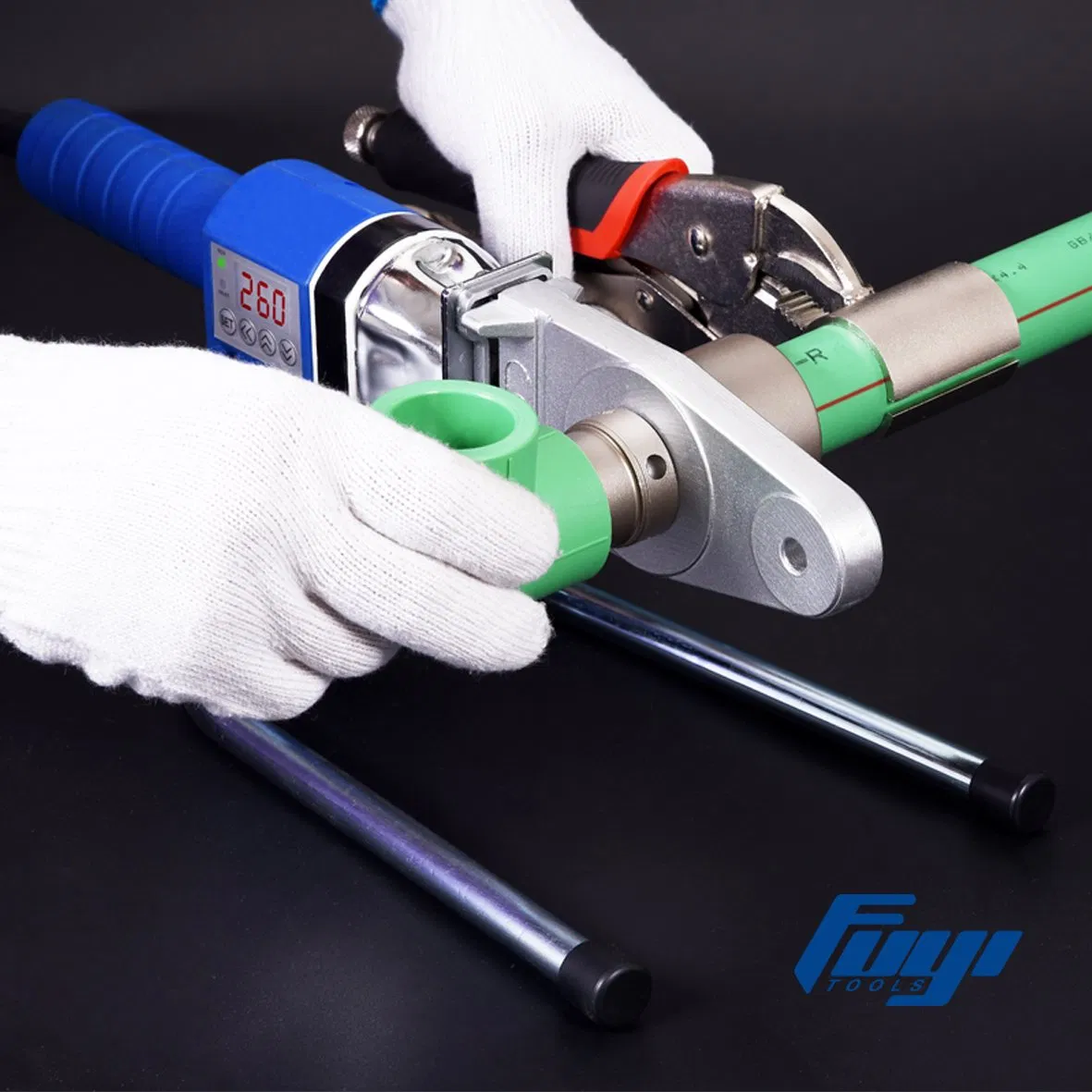 HDPE PPR Pipes and Fittings Socket Fusion Welder Cold Ring Clamp Pliers Set