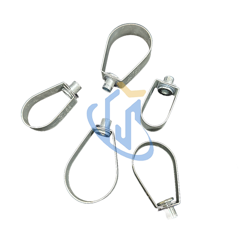 UL Certification Galvanized Seismic Support Swivel Loop Pear Shape Pipe Hanger Clamp