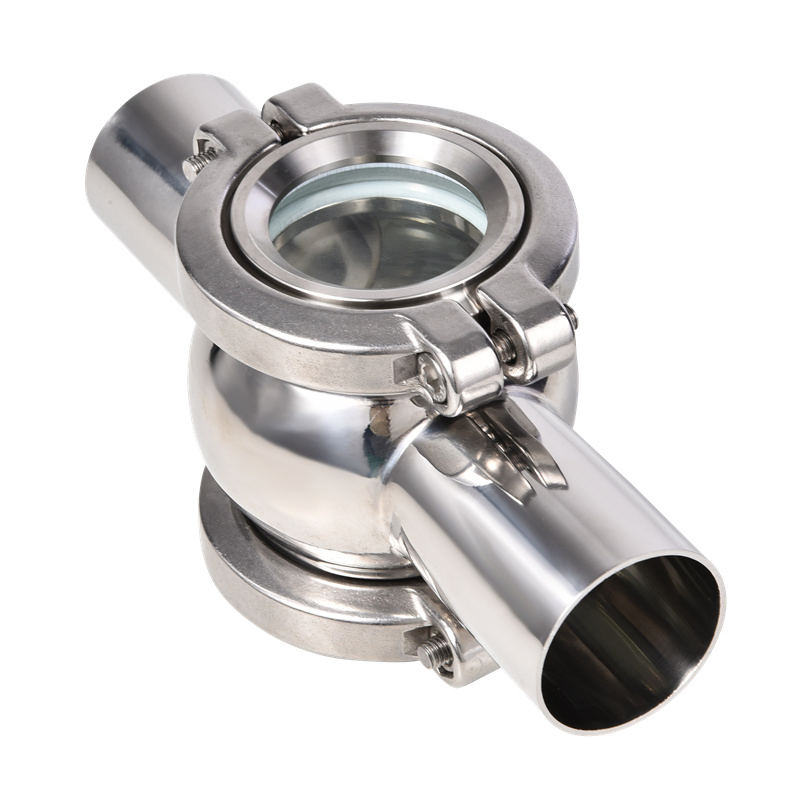 Sanitary Stainless Steel SS304 SS316 Cross Tube Type Sight Glass