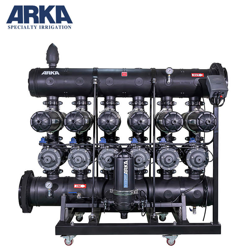 Arka 3 Inch / 4 Inch Automatic Backwash Disc Filter / Electronic Industry Water Treatment Disc Filter / Electronic Factory Water Filter