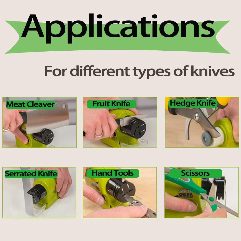 Hot Sale Electric Knife Sharpener Electric Quickly Kitchen Multi-Functional Fast Sharpening Stone Automatic Knife Sharpener