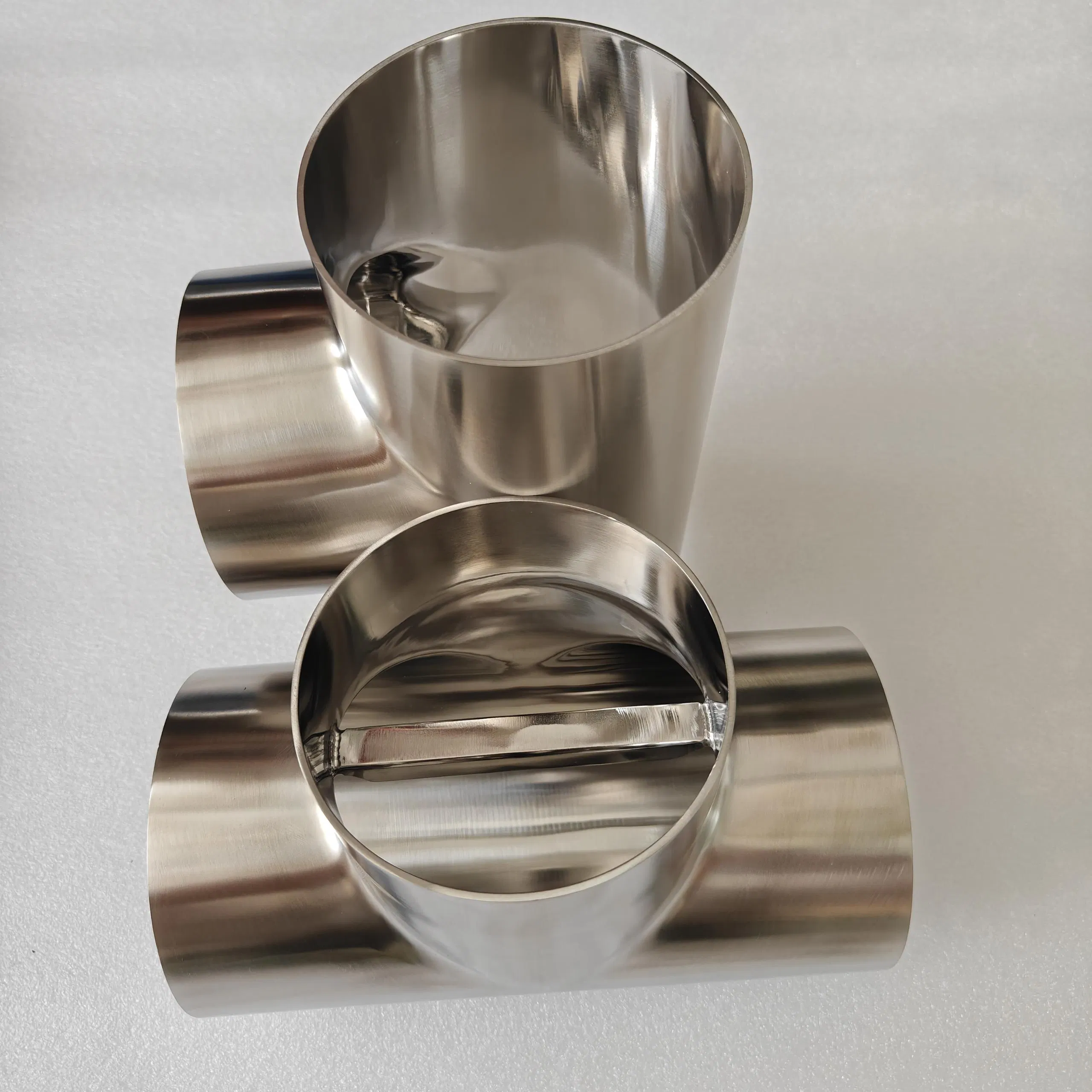 Stainless Steel Piggable Barrel Tee/Food Grade Standard/Sanitary Standards/Mirror Polishing Ra 0.4-1.6/DN80 100 128 150