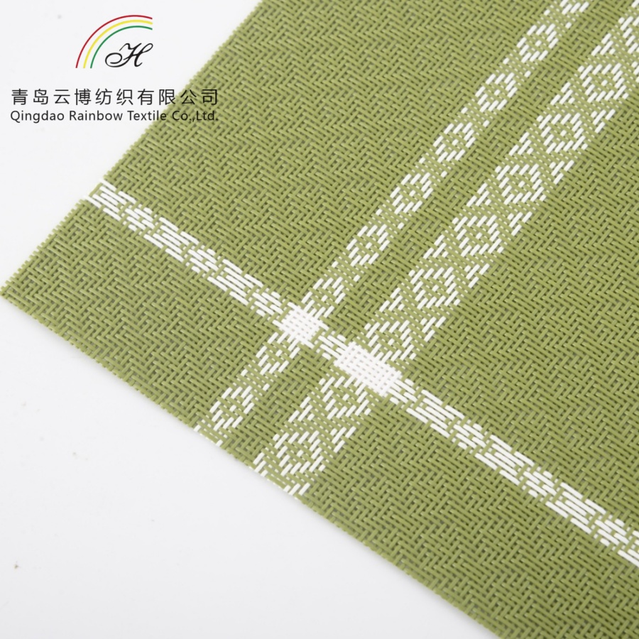 Custom Wholesales Rectangle Luxury PVC Non Slip Placemat Polyester Placemats Table Place Mat