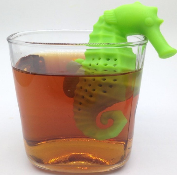 Wholesale Customized Cute Silicone Hippocampus Strainer