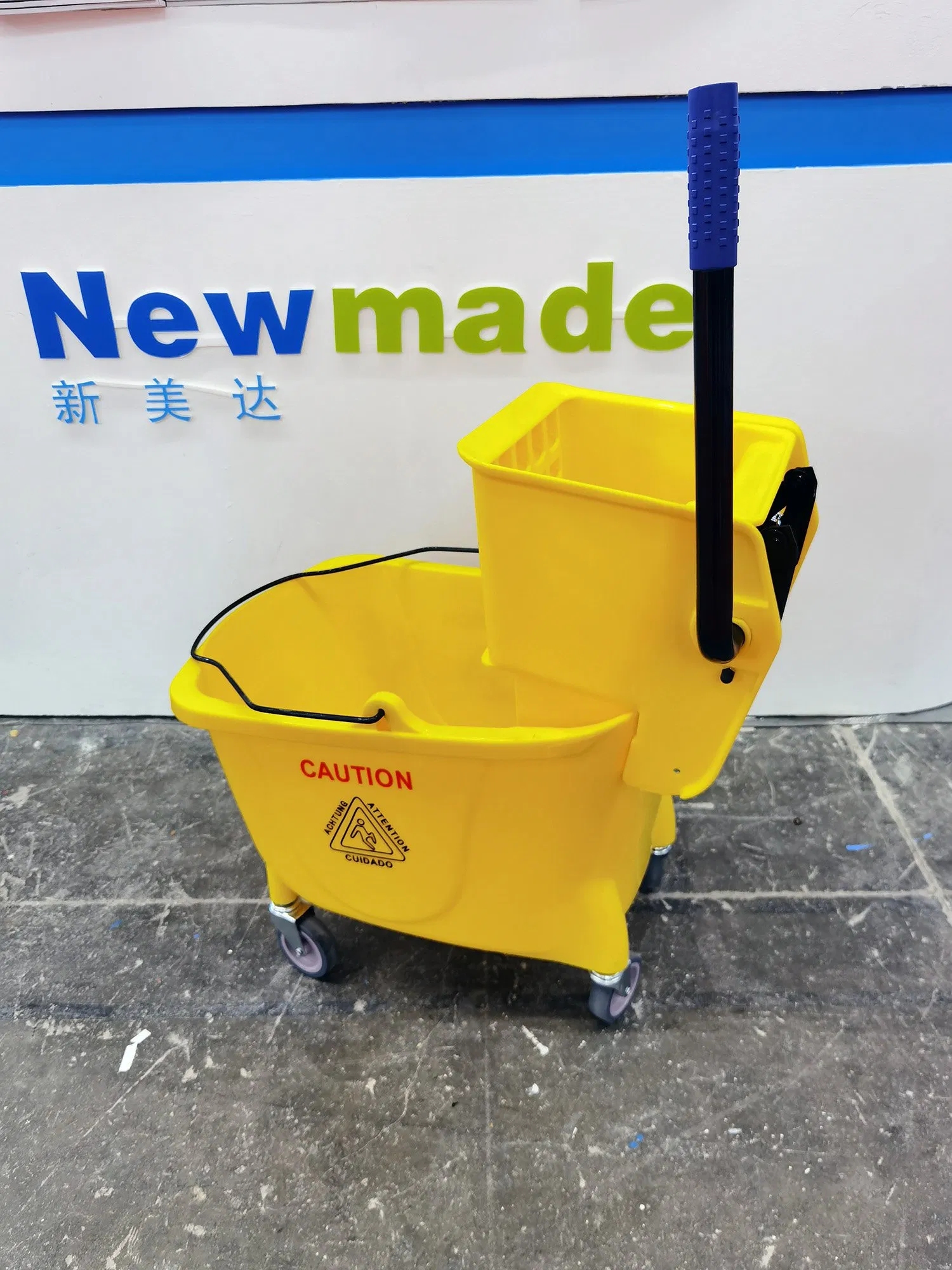 Commercial Use Wringer Mop Bucket Trolley