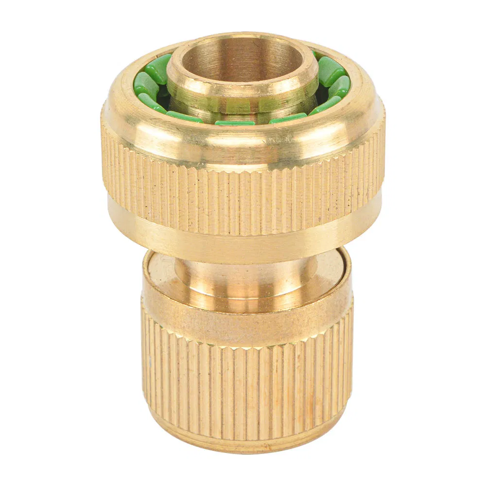 1/2 Inch Brass Hose Quick Connector with Stop