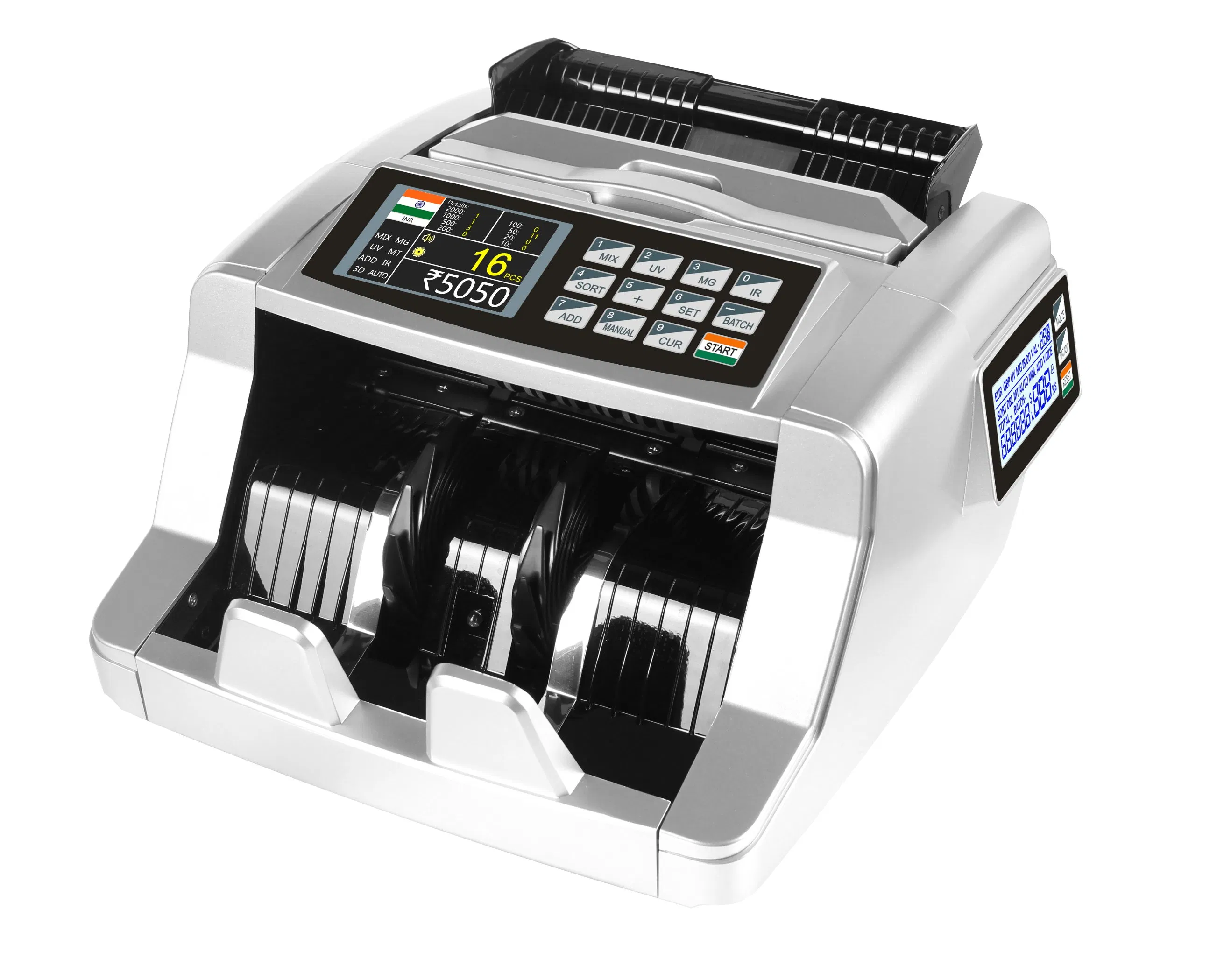 Al-7300 Counterfeit Fake Portable Money Bill Currency Banknote Cash Note Counter Checking Sorting Detector Counting Machine