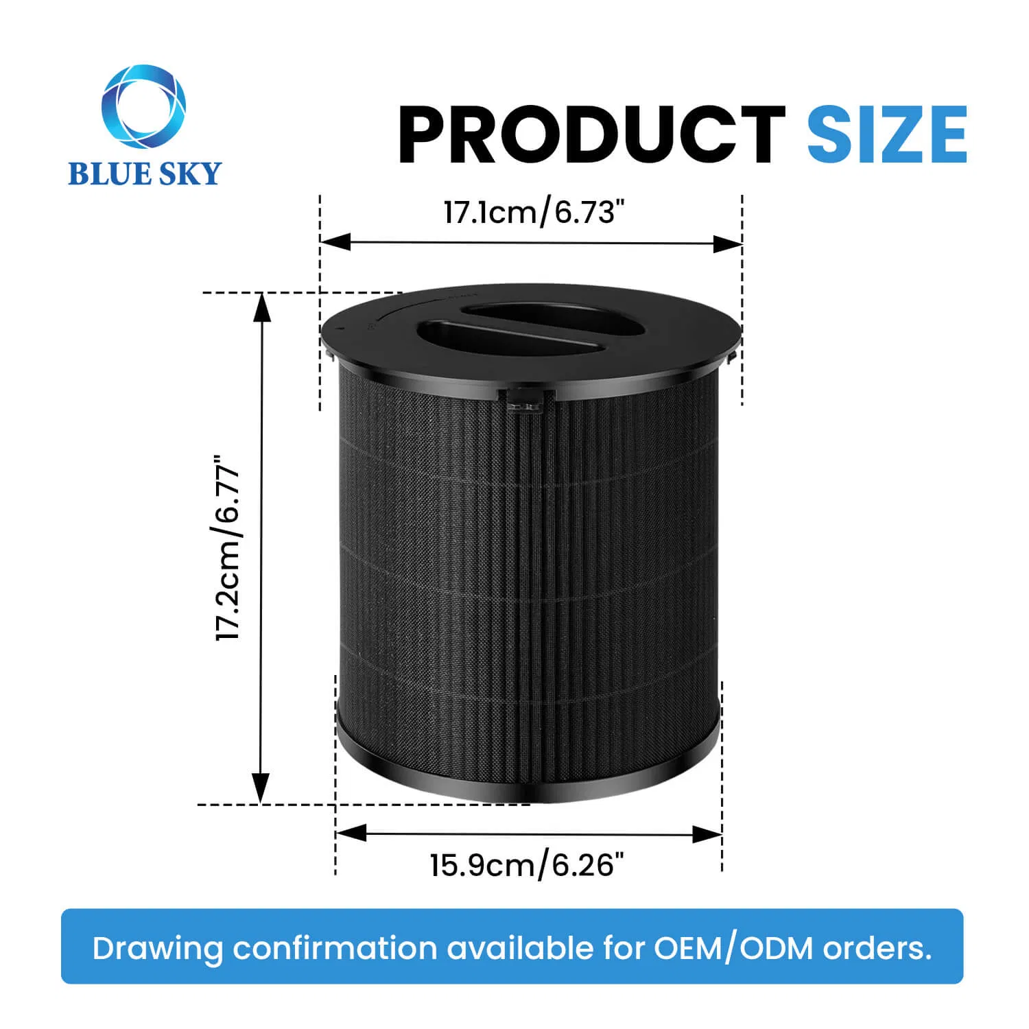 130I Replacement Filter Compatible with Puroair 130I Air Purifier - H13 HEPA OEM Manufacturer