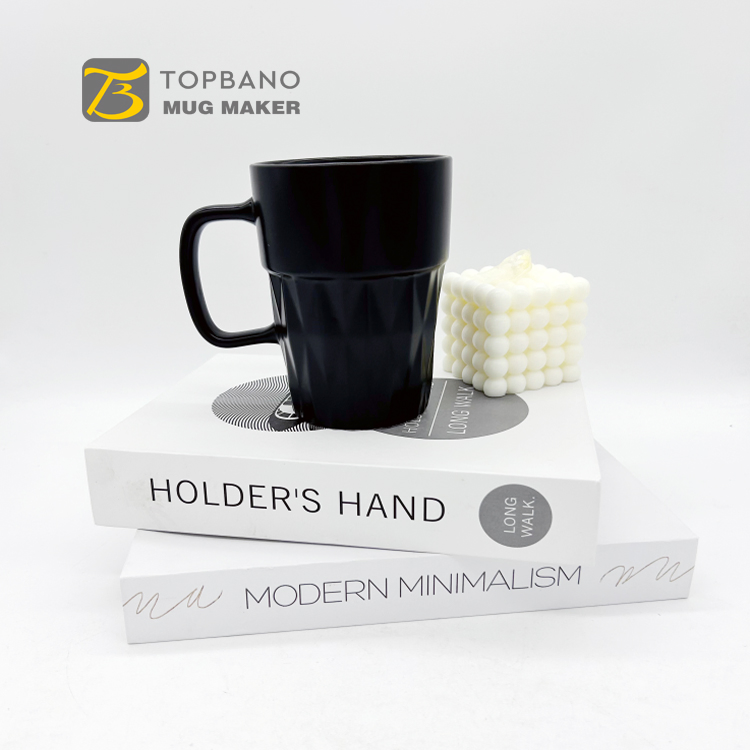 Hot Sale Global Asian Style Glazed Ceramic Tea Cup Mugs with Letters