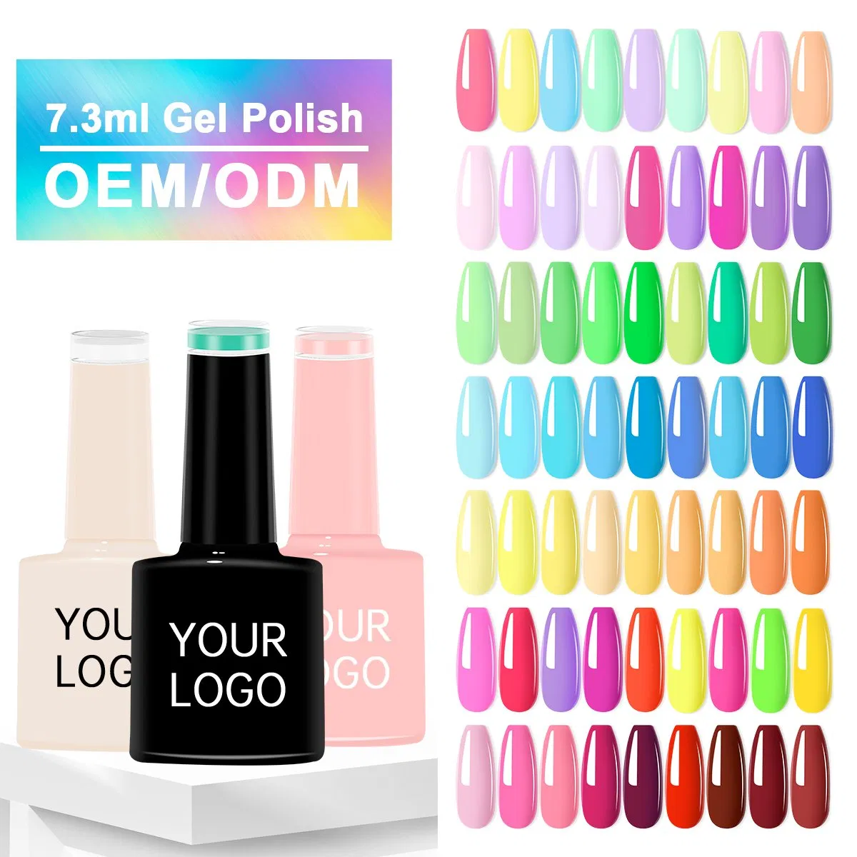 Premium 3D Heart Shape UV Gel Nail Polish DIY Supplies Long Lasting 8ml Polish with Free LED Lamp for Salon Professional Manicure Art