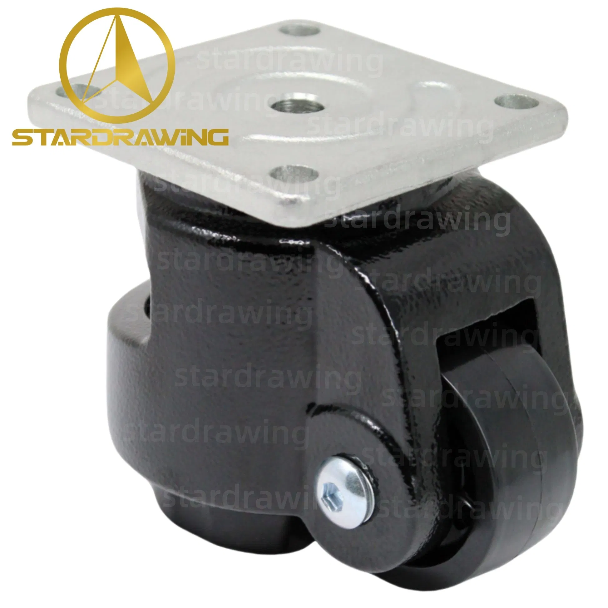 Stardrawing Industrial Black Bracket Caster Wheels Customized Wheel Caster