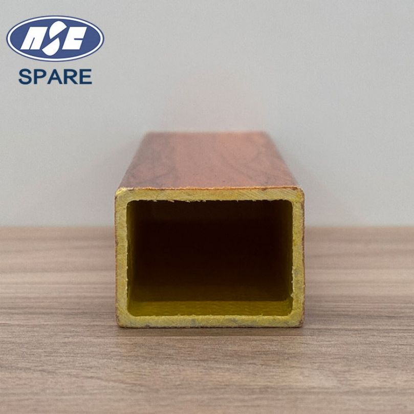 OEM Rustproof Electrically Insulating FRP Square Rectangular Hollow Pipe Tubes