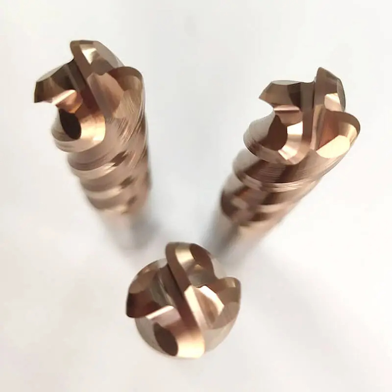 HRC45 HRC55 HRC60 HRC65 Coated Carbide Ball Nose End Mill Round Tungsten Steel Milling Cutter for High Speed CNC Router & Lathe Machines