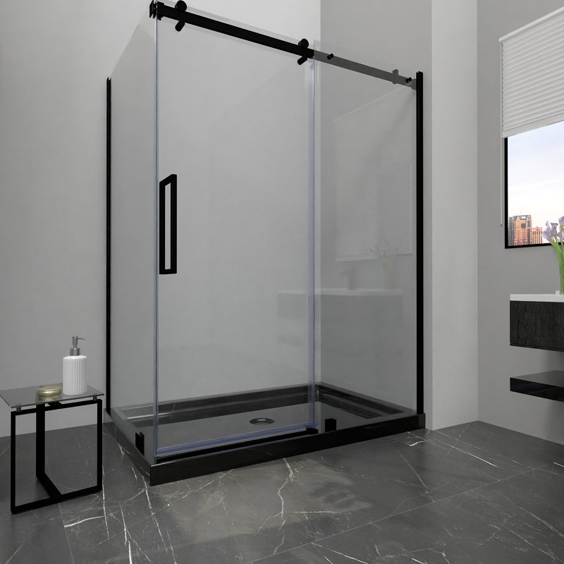 1220X813X95mm Right Double Threshold Rectangle Waterproof Acrylic Shower Base