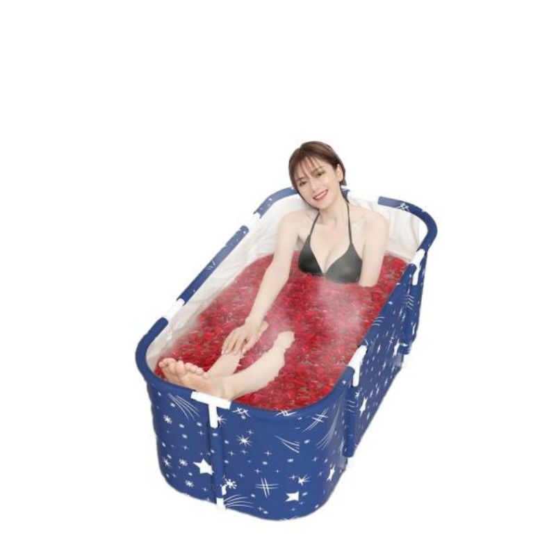 Portable Foldable Thick Material SPA Bathing Bucket Large Capacity Waterproof Bath Tub
