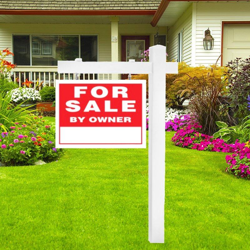 High Quality PVC Plastic Custom Signs Printing Vinyl Yard Real Estate Sign Post