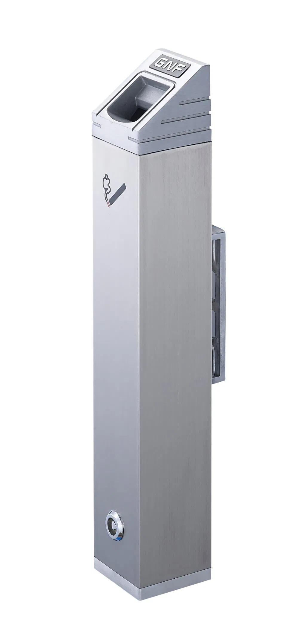 Outdoor Public Metal Smoke Ash Receptacle Stainless Steel Ashtray