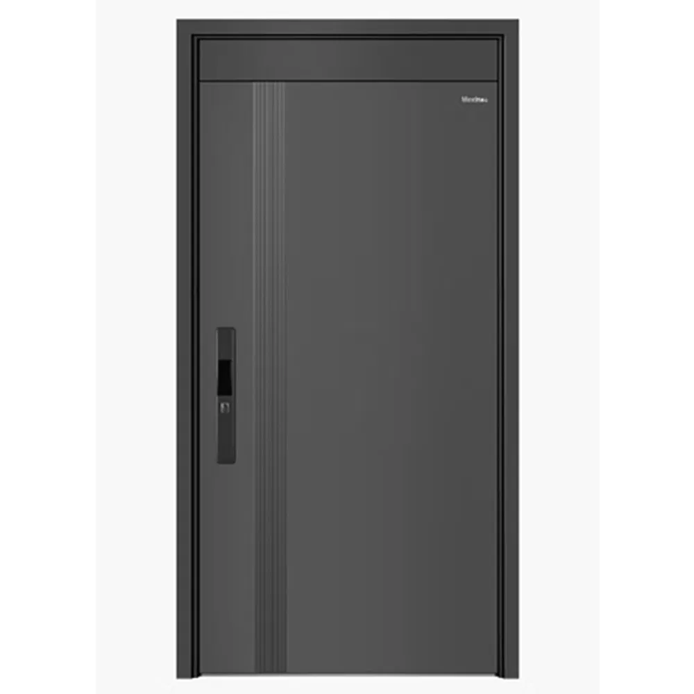 China Wholesale Mexin High Quality Anti Theft Hollow Double Luxury Aluminum Security Exterior New Steel Metal Turkish Door Heavy-Duty for Main Entrance Door