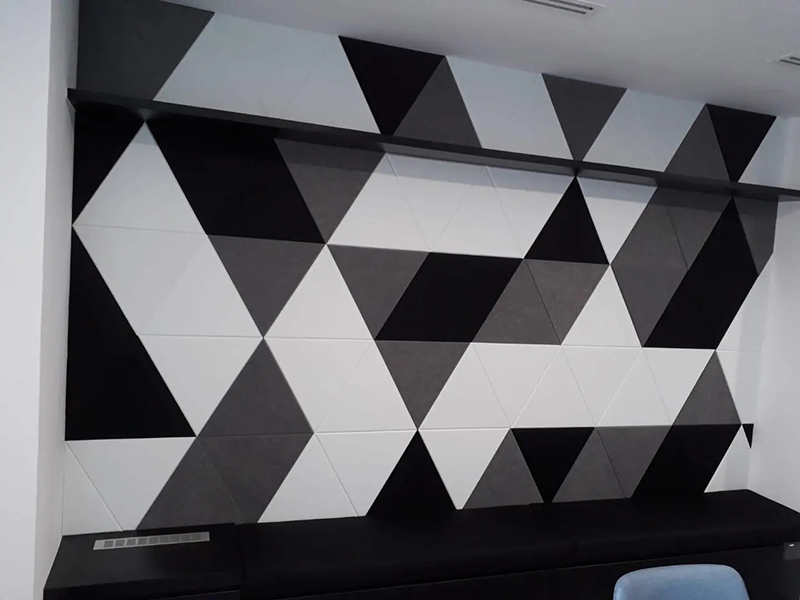 9mm Anti-Noise Recyclable Engraved Acoustic Panels for Office Home Interior Decoration